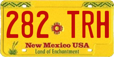 NM license plate 282TRH