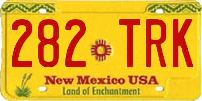 NM license plate 282TRK