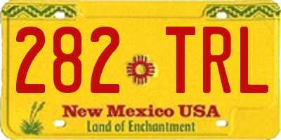 NM license plate 282TRL