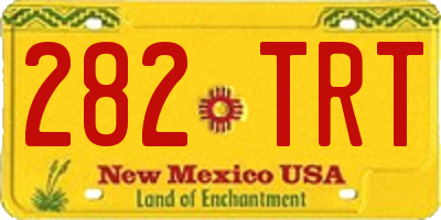 NM license plate 282TRT