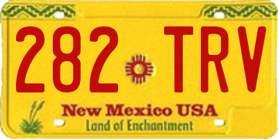 NM license plate 282TRV