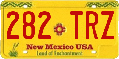 NM license plate 282TRZ