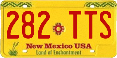 NM license plate 282TTS