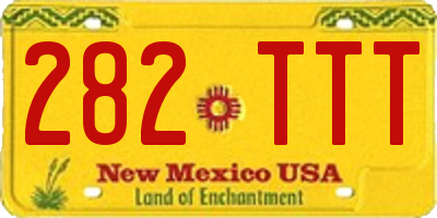 NM license plate 282TTT