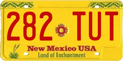 NM license plate 282TUT