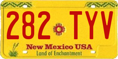 NM license plate 282TYV