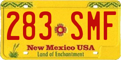 NM license plate 283SMF