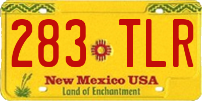 NM license plate 283TLR
