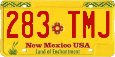 NM license plate 283TMJ