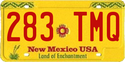 NM license plate 283TMQ