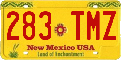 NM license plate 283TMZ