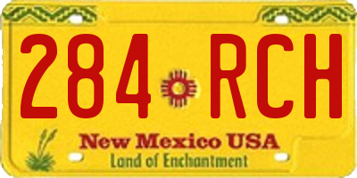 NM license plate 284RCH