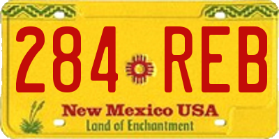 NM license plate 284REB