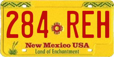 NM license plate 284REH