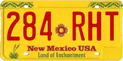 NM license plate 284RHT