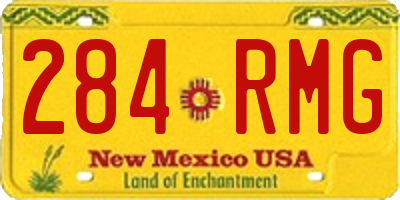 NM license plate 284RMG
