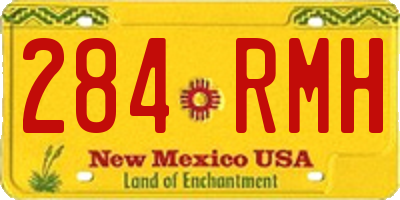 NM license plate 284RMH