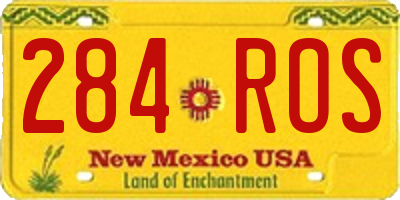 NM license plate 284ROS