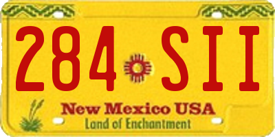 NM license plate 284SII