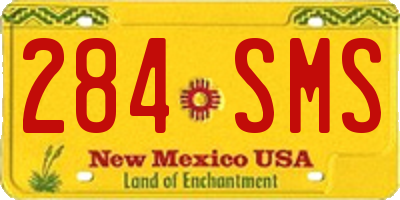 NM license plate 284SMS