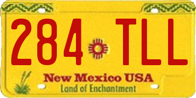 NM license plate 284TLL