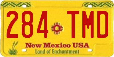 NM license plate 284TMD