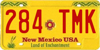 NM license plate 284TMK
