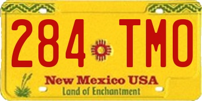 NM license plate 284TMO
