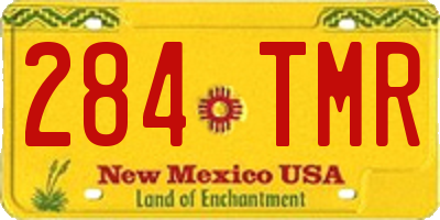 NM license plate 284TMR