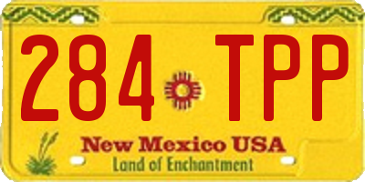 NM license plate 284TPP