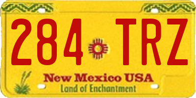 NM license plate 284TRZ