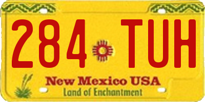 NM license plate 284TUH