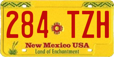 NM license plate 284TZH