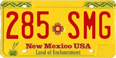 NM license plate 285SMG