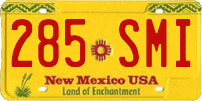 NM license plate 285SMI