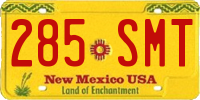 NM license plate 285SMT