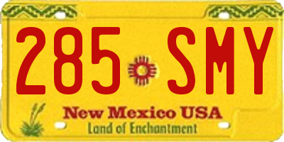 NM license plate 285SMY