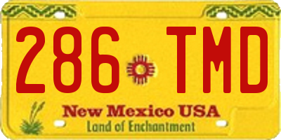 NM license plate 286TMD