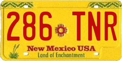NM license plate 286TNR