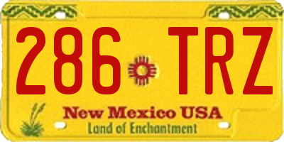 NM license plate 286TRZ