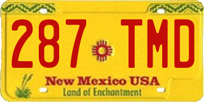 NM license plate 287TMD