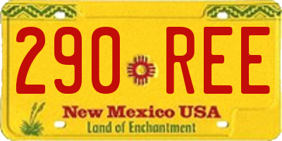 NM license plate 290REE