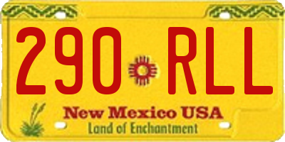NM license plate 290RLL