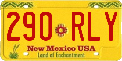 NM license plate 290RLY