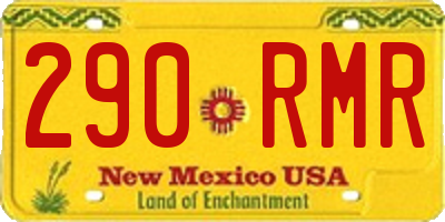 NM license plate 290RMR