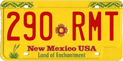 NM license plate 290RMT