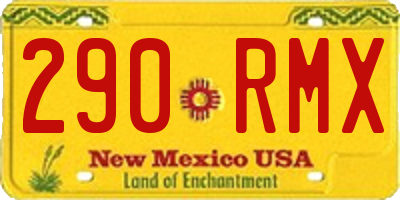 NM license plate 290RMX