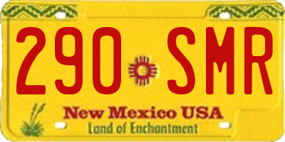 NM license plate 290SMR