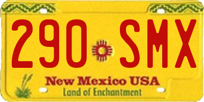 NM license plate 290SMX
