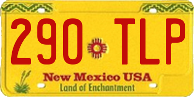 NM license plate 290TLP